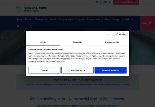 WARSZAWSKI SZPITAL OKULISTYCZNY SPÓŁKA Z OGRANICZONĄ ODPOWIEDZIALNOŚCIĄ